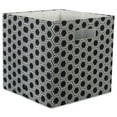 thumbnail image 1 of Design Imports Polyester Cube Honeycomb Black Square, 11"x11"x11", 100% Polyester, Black, 1 of 6