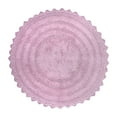 thumbnail image 1 of DII Mauve Round Crochet Bath Mat, 27.5x27.5", 1 of 4