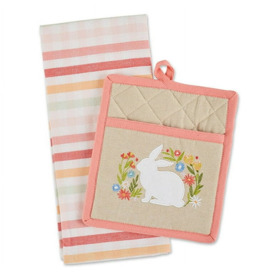 Design Imports Spring Wreath Potholder GIft Set of 2 (753601)