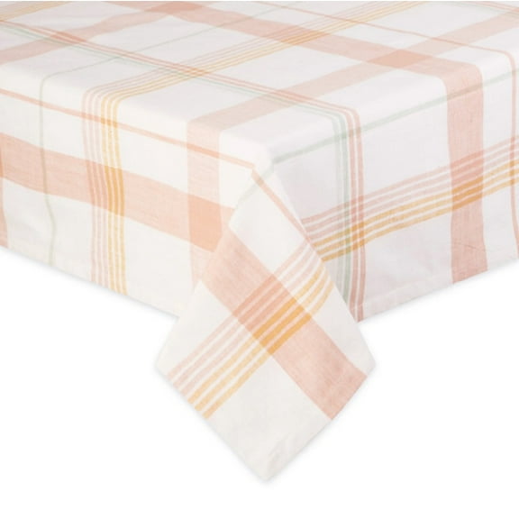 Design Imports Tablecloth, Happy Day Plaid - 52" (755718)