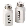 thumbnail image 1 of Design Imports White Ceramic Salt & Pepper Shakers, 1 of 1