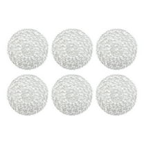 DII Silver Woven Paper Round Placemat (Set of 6)