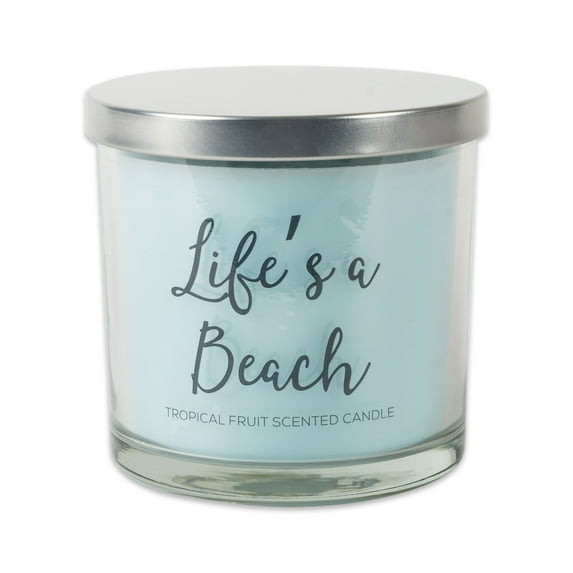 Design Imports Z01949 Lifes A Beach -Tropical Medley 3 Wick Scented Candle