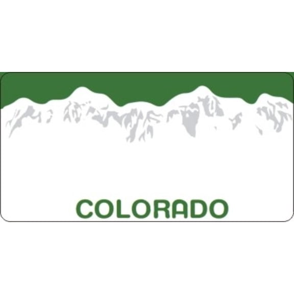 Design It Yourself Colorado Bicycle Plate #3. Free Personalization on Plate