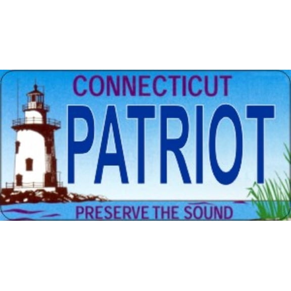 Design It Yourself Connecticut Bicycle Plate #2. Free Personalization on Plate