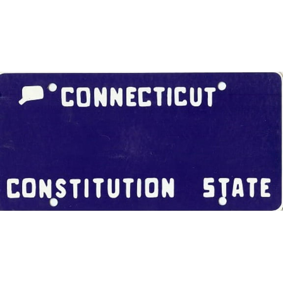 Design It Yourself Connecticut Bicycle Plate #3. Free Personalization on Plate