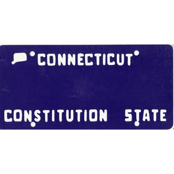Design It Yourself Connecticut Bicycle Plate #3. Free Personalization on Plate