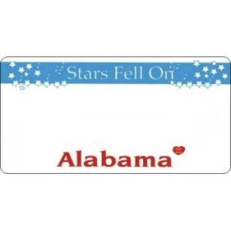 Design It Yourself Custom Alabama Plate #3. Free Personalization on Plate