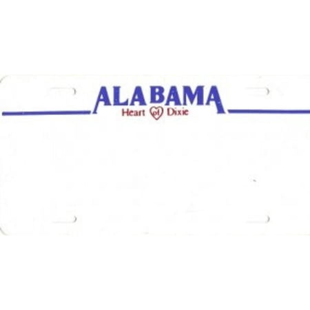 Design It Yourself Custom Alabama Plate #4. Free Personalization on Plate