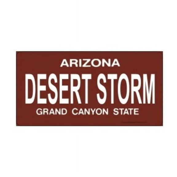 Design It Yourself Custom Arizona Plate #2. Free Personalization on Plate