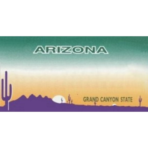 Design It Yourself Custom Arizona Plate. Free Personalization on Plate