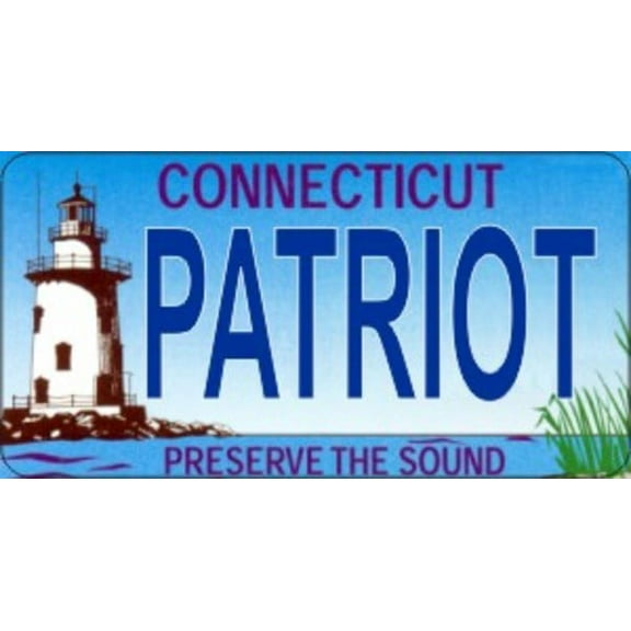 Design It Yourself Custom Connecticut Plate #2. Free Personalization on Plate