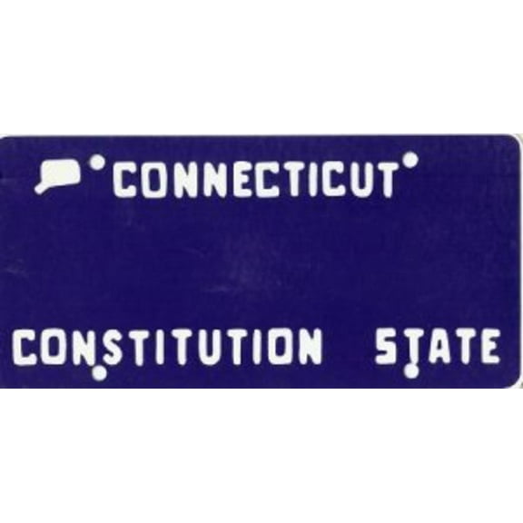Design It Yourself Custom Connecticut Plate #3. Free Personalization on Plate