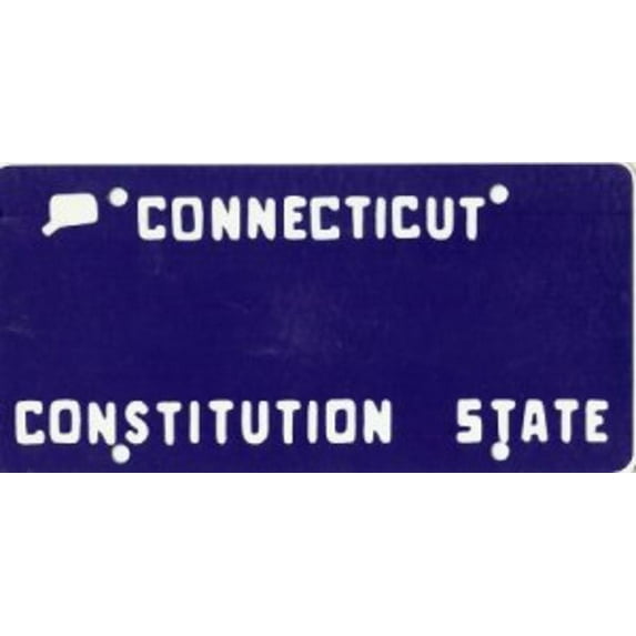 Design It Yourself Custom Connecticut Plate #3. Free Personalization on Plate