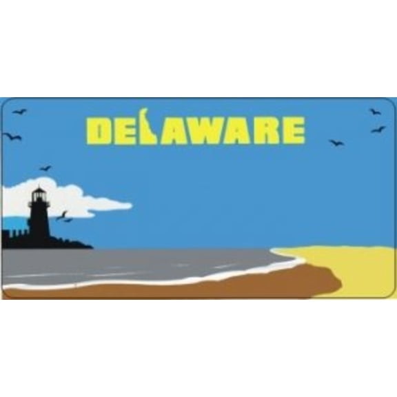 Design It Yourself Custom Delaware Plate #3. Free Personalization on Plate
