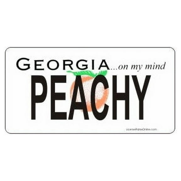 Design It Yourself Custom Georgia Plate. Free Personalization on Plate