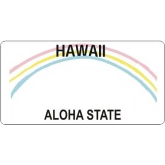 Design It Yourself Custom Hawaii Plate #2. Free Personalization on Plate