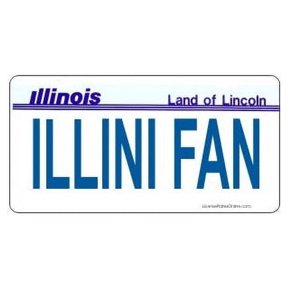 Design It Yourself Custom Illinois Plate. Free Personalization on Plate