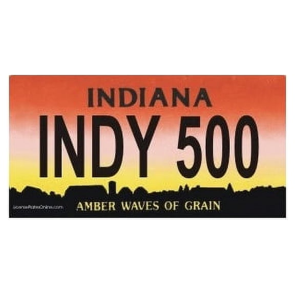 Design It Yourself Custom Indiana Plate #2. Free Personalization on Plate