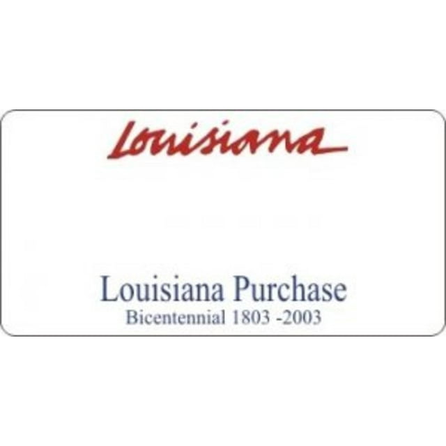 Design It Yourself Custom Louisiana Plate #2. Free Personalization on Plate