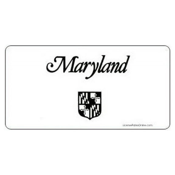 Design It Yourself Custom Maryland Bike Plate. Free Personalization on Plate