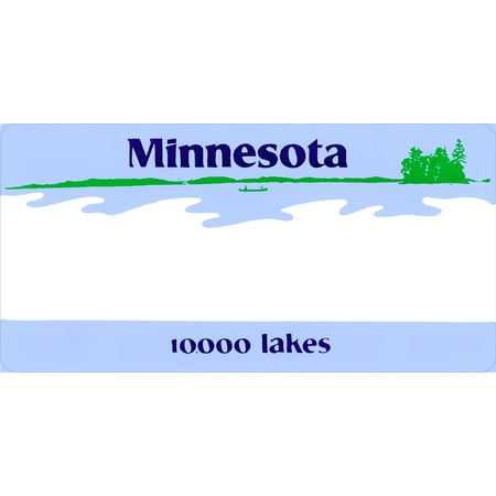 Design It Yourself Custom Minnesota Plate. Free Personalization on Plate