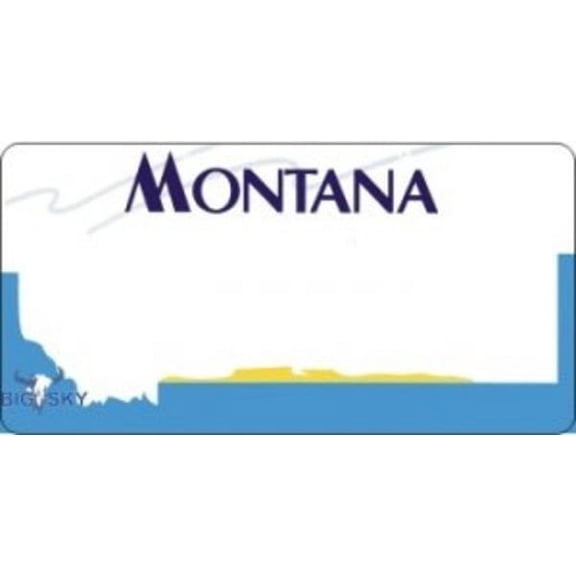 Design It Yourself Custom Montana Plate #2. Free Personalization on Plate