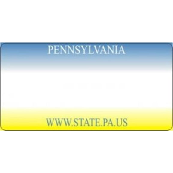 Design It Yourself Custom Pennsylvania Plate #3. Free Personalization on Plate