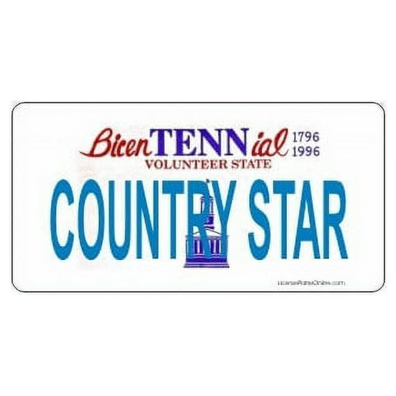 Design It Yourself Custom Tennessee Plate #2. Free Personalization on Plate