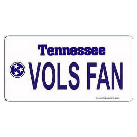 Design It Yourself Custom Tennessee Plate. Free Personalization on Plate