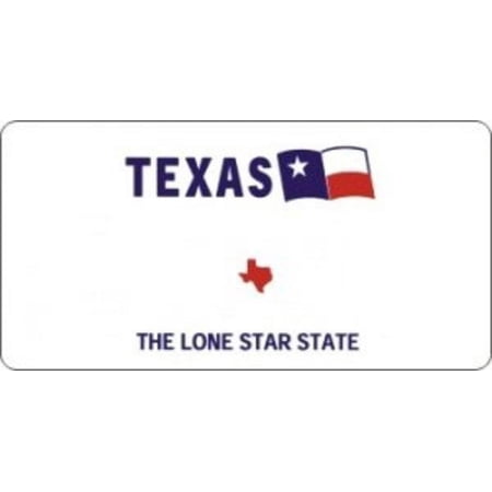Design It Yourself Custom Texas Plate #2. Free Personalization on Plate