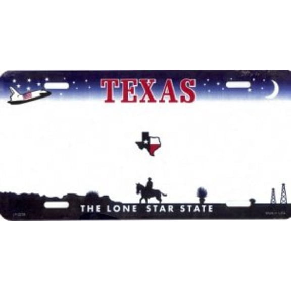 Design It Yourself Custom Texas Plate #3. Free Personalization on Plate