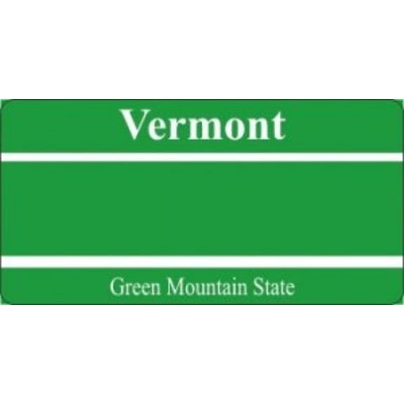 Design It Yourself Custom Vermont Plate. Free Personalization on Plate
