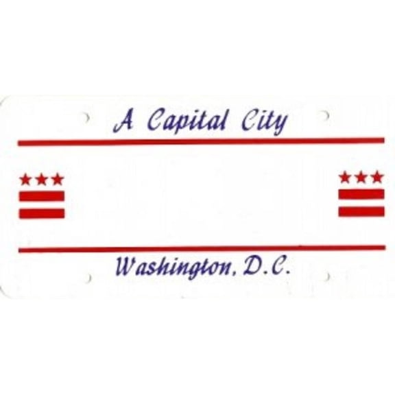 Design It Yourself Custom Washington DC Plate#2 Free Personalization on Plate