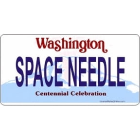 Design It Yourself Custom Washington Plate Free Personalization on Plate