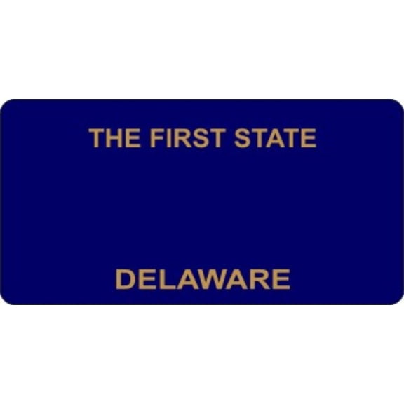 Design It Yourself Delaware Bicycle Plate #2. Free Personalization on Plate