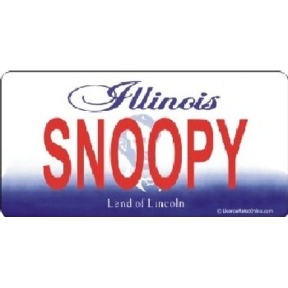 Design It Yourself Illinois Bicycle Plate #2. Free Personalization on Plate