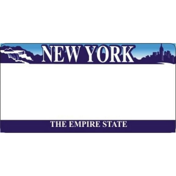 Design It Yourself New York State Bicycle Plate #3. Free Personalization on Plate