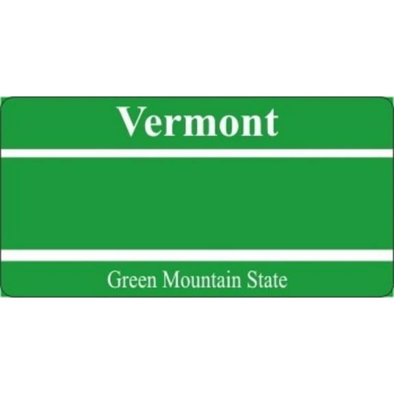 Design It Yourself Vermont Bicycle Plate Free Personalization on Plate