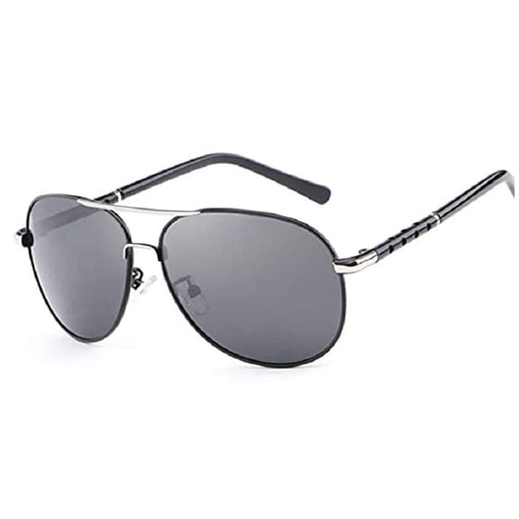 Design Italia Men's Aluminum Magnesium Polarized Sunglasses (Black, Ebony)