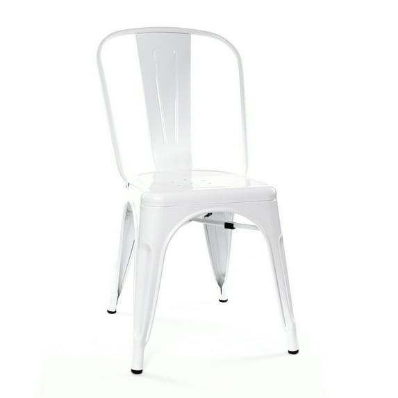 Design Lab MN LS-9000-WHT Dreux White Dining Chair Set of 4