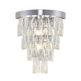 thumbnail image 1 of Design Living 3-Light Chrome Wall Sconce With Clear Crystal Accents, 1 of 6