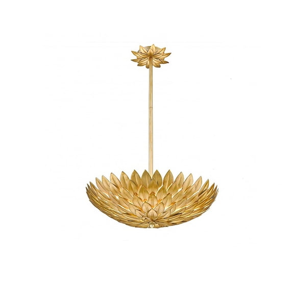 Bethel International Chandelier in Gold Color