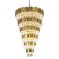 thumbnail image 1 of Design Living 60-Light Gold Chandelier With Clear Crystals, 1 of 6