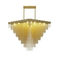 thumbnail image 1 of Design Living Chandelier, Gold, 47.2" x 23.6" x 47.2", 1 of 6
