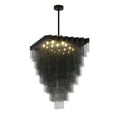 thumbnail image 1 of Design Living Chandelier, Satin Black, 31.5" x 23.6" x 47.2", 1 of 6