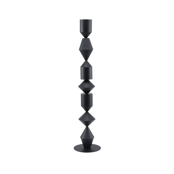 Design Living Floor Lamp, Black, 13.8" x 13.8" x 65.75"