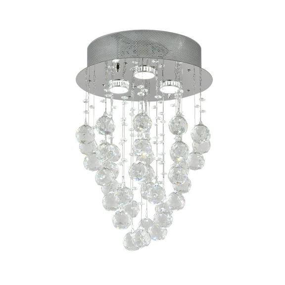 Design Living Flush Mount, Chrome