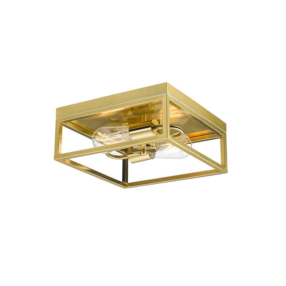 Bethel International Flush Mount Gold Iron