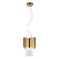 thumbnail image 1 of Design Living Gold Stainless Steel Pendant With Clear Crystals, 1 of 3